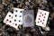 Bicycle Cinder Premium Playing Cards, Silver Smoke Foil, Poker Size Standard Index